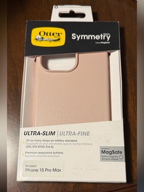 OtterBox Symmetry Series MagSafe iPhone 15 Pro Max Case — Pale Pink